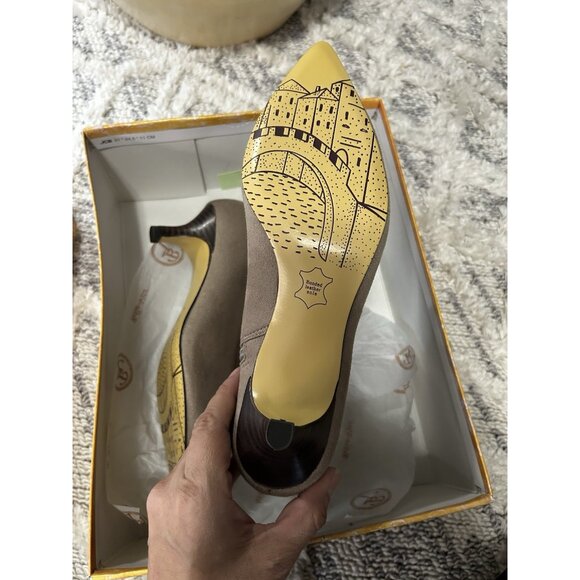 Bella Vita Women Ankle Boots Size 7.5 Stone Super Suede Stephanie II Kitten Heel - Picture 5 of 6